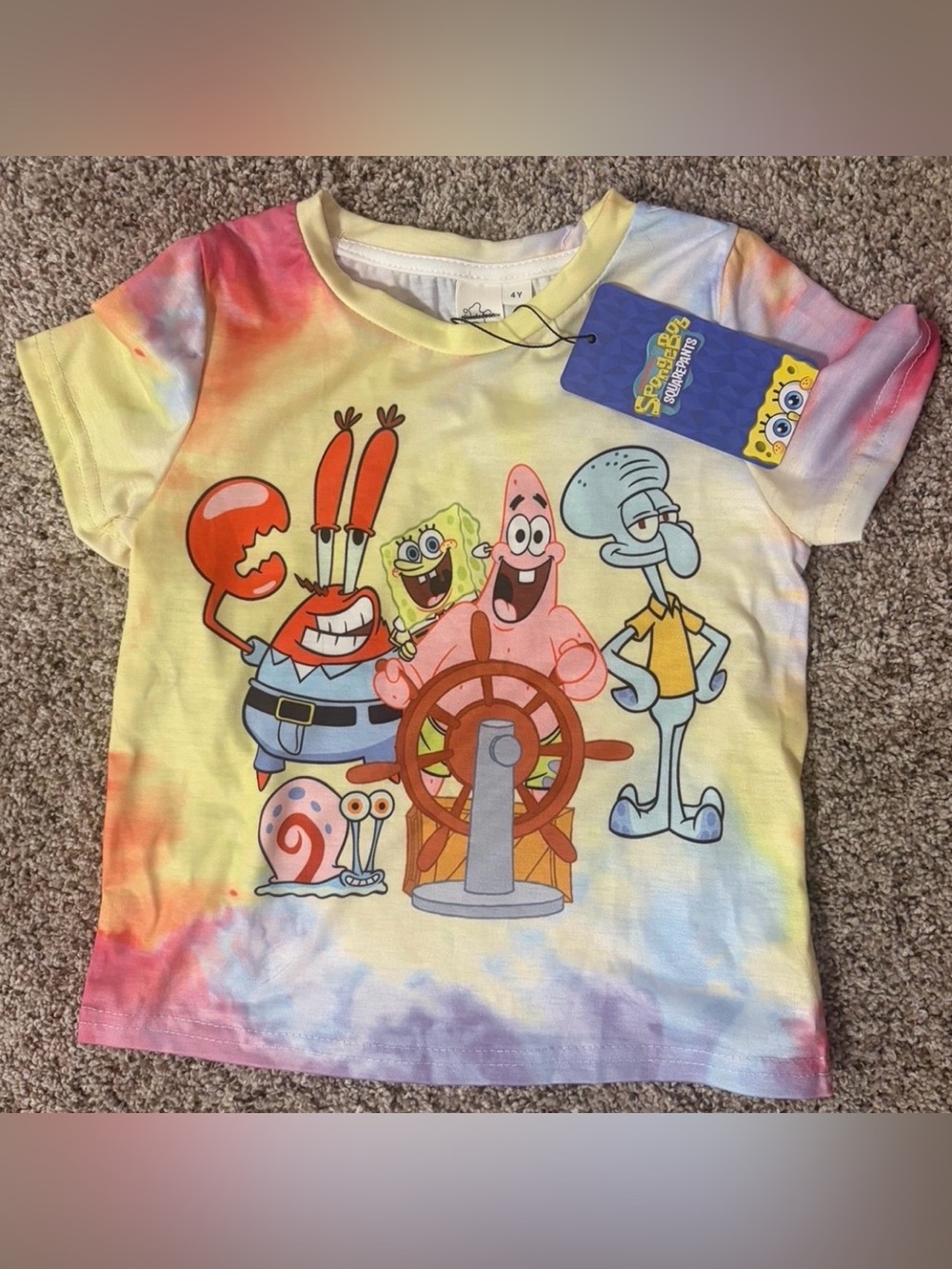 SpongeBob SquarePants 2 T-shirts! 
Brand new tag! Toddler girl 4T